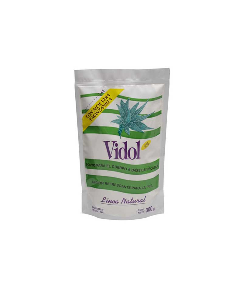 Repuesto talco Vidol aloe vera y manzanilla 300gr