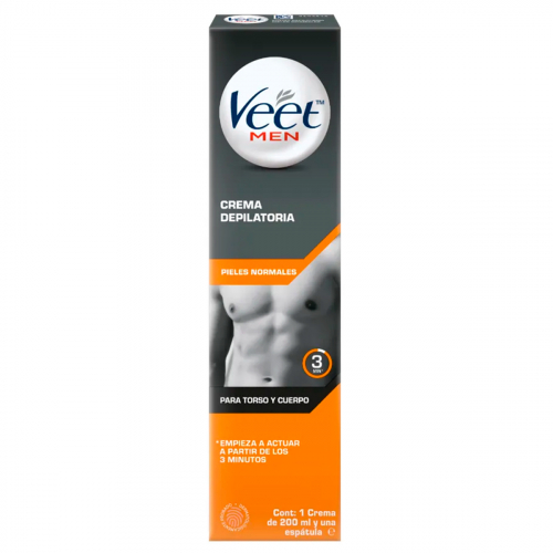Veet Men crema depilatoria, torso y cuerpo 200ML