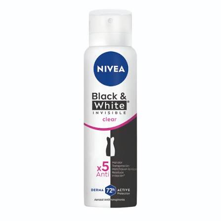 Desodorante Nivea Black & White Invisible clear 72hr