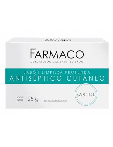 Jabón Farmaco Antiséptico Cutáneo 125gr