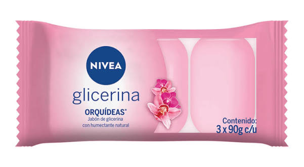 Jabon de tocador Nivea Glicerina Orquídeas 3 x 90gr
