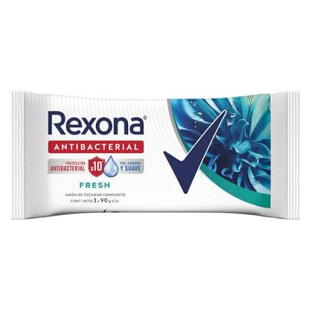 Jabon de tocador Rexona Antibacterial Fresh 3x90gr