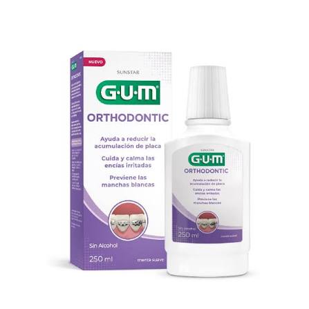Enjuague Bucal G.U.M Orthodontic Menta Suave 250ml