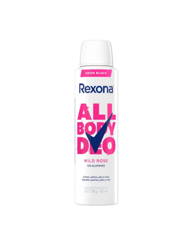 Desodorante Rexona All Body Odor Block Wild Rose 150ml