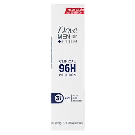 Dove Clinical Men Aerosol 96hs de Proteccion 150ml