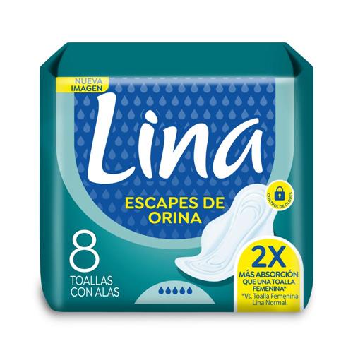 Toallas Lina Escape de Orina x8