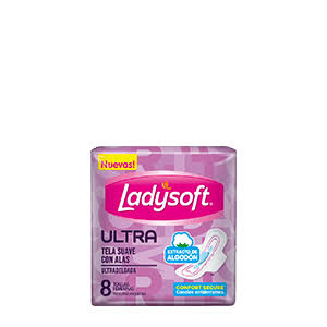 Toalla Ladysoft Ultra Tela Suave Con alas x8