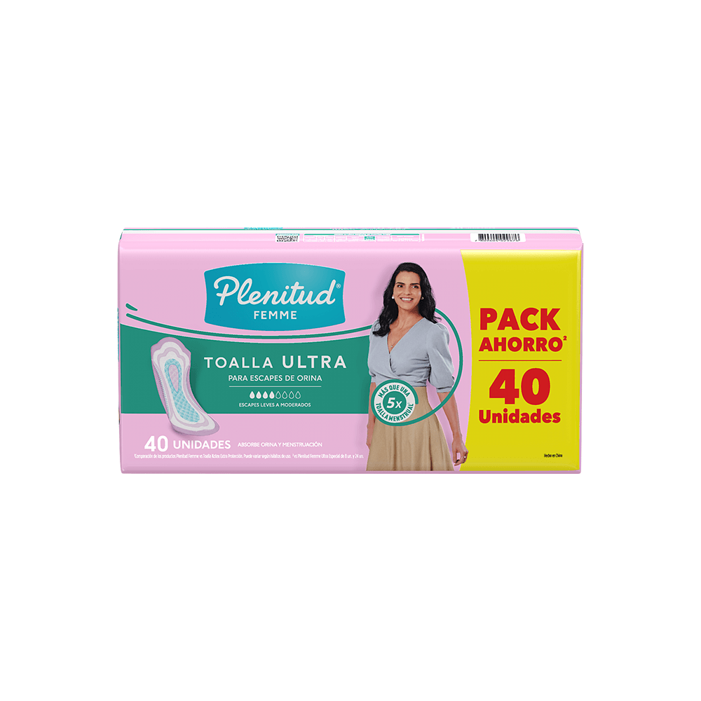 Toalla Ultra Plenitud Escape de Orina x40